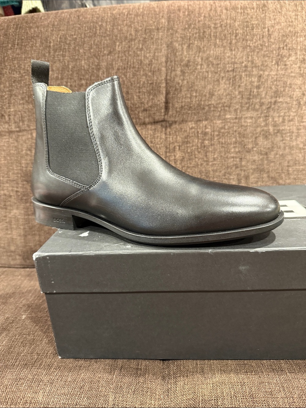 Boss Men’s Calfskin Leather Boots